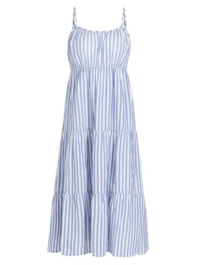 Rails Women's Blakely Cotton Striped Midi-dress In Anacapa Blue Stripe