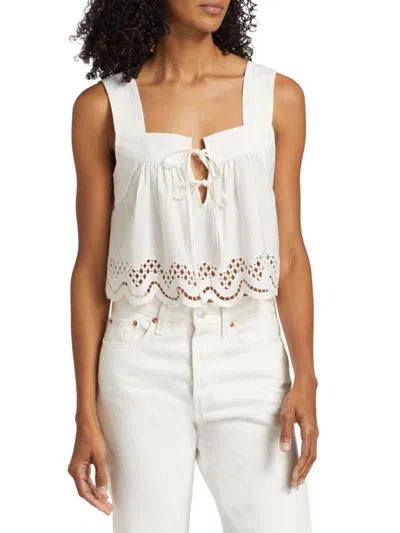 Rails Women's Blythe Cotton Lace Crop Top
