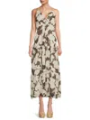 Rails Women's Boa Floral Ruffle Midi-dress In Neutral