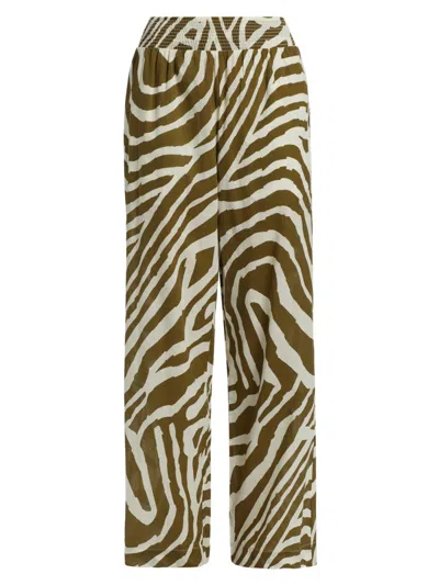 Rails Women's Brendon Zebra Trousers In Green