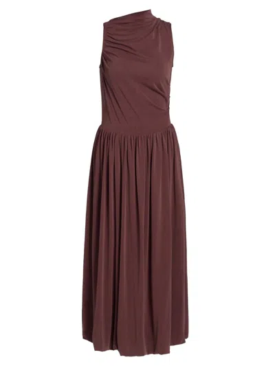 Rails Women's Brina Draped Modal Midi-dress In Burgundy