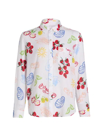 Rails Women's Charli Printed Linen-blend Shirt In Multi