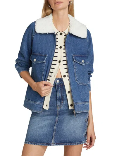 Rails Women's Cheyenne Zip-up Denim Jacket In Blue