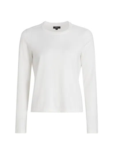 Rails Women's Cotton-cashmere Long-sleeve T-shirt In White
