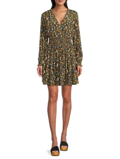 Rails Women's Delaney Floral Mini Dress In Dark Ditsy