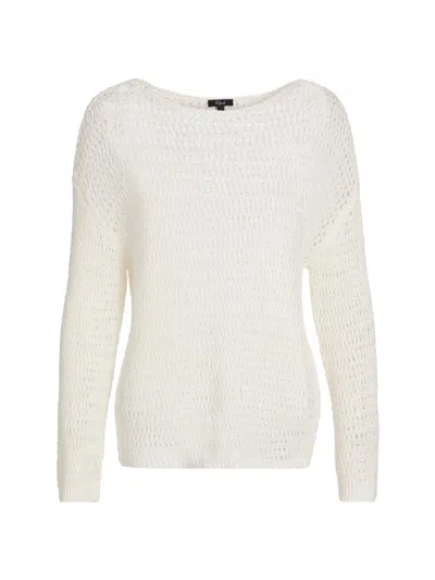 Rails Evangeline Boat Neck Sweater In White