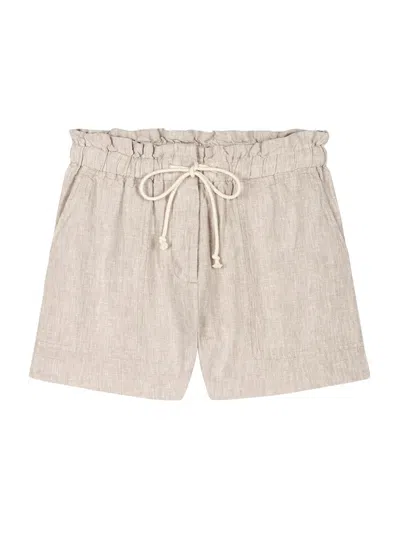 Rails Women's Foster Linen Drawstring Shorts In White