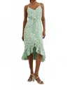 Rails Women's Frida Sleeveless Midi Dress In Green White In Multi