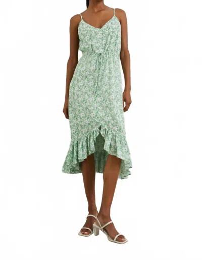 Rails Women's Frida Sleeveless Midi Dress In Green White In Multi