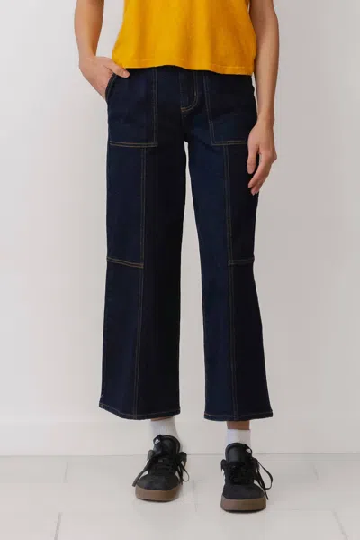 Rails Women's Getty Crop Utility Jeans In Midnight Blue