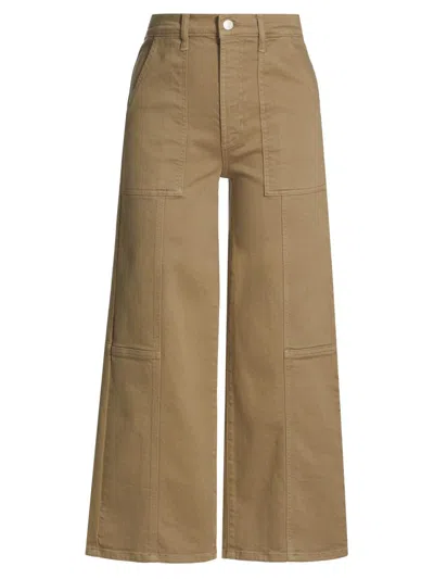 Rails Women's Getty High-rise Crop Utility Jeans In Green