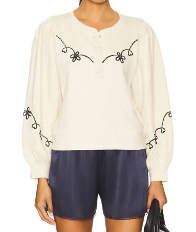 RAILS WOMEN'S HANNE SWEATSHIRT IN ECRU