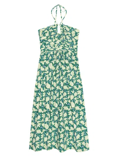 Rails Women's Irene Floral Cotton Midi-dress In Green