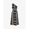 Rails Selani Stripe One-shoulder Cotton Midi Dress In Island Stripe