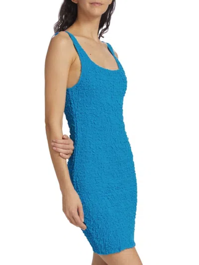Rails Women's Julie Crinkled Mini Dress In Bay Blue