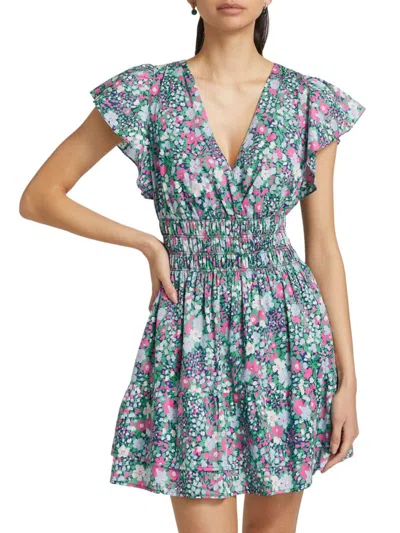 Rails Women's Kimora Floral Cotton Minidress In Navy Leilani Floral