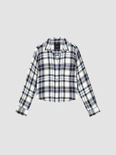 Rails Malin Cropped Plaid Button-up Shirt In Multi