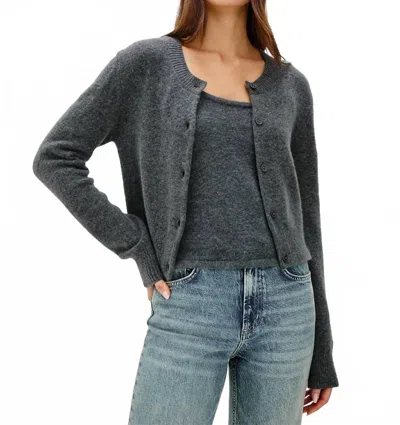 Rails Women's Matilda Cardigan In Charcoal In Black