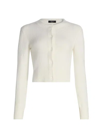 Rails Women's Matilda Jewel Neck Cardigan In White