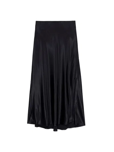 Rails Women's Maya Satin Midi-skirt In Black