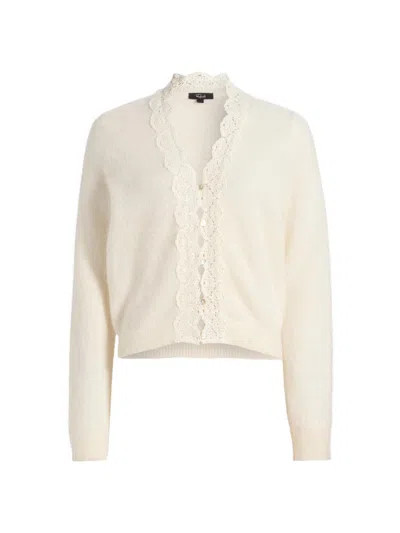Rails Women's Mer Alpaca-wool Blend Cardigan In White
