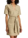 Rails Collared Wrap Dress In Olive