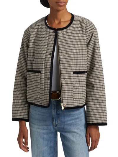 Rails Women's Nota Plaid Padded Jacket In Black