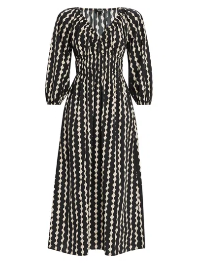 Rails Women's Paio Geometric Blouson-sleeve Midi-dress In Multi