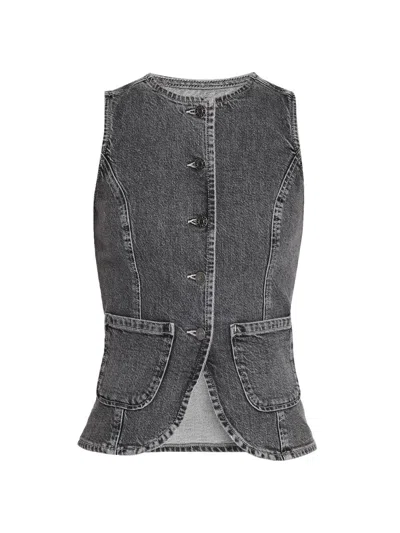 Rails Women's Portola Denim Vest In Black