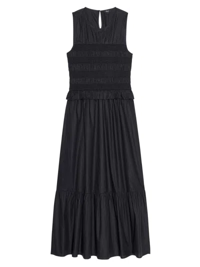 Rails Women's Rialto Smocked Midi-dress In Black