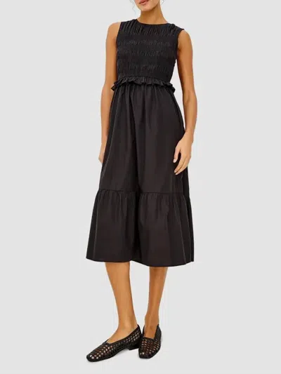 Rails Women's Rialto Smocked Midi-dress In Black