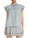 Rails Women's Ruthie Faded Denim Top