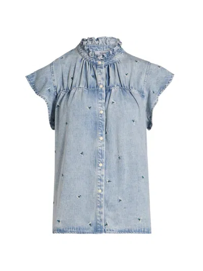 Rails Women's Ruthie Floral Embroidered Top