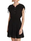 Rails Women's Samina Linen-blend Minidress In Black