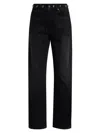 Rails Womens Samo Black Stone Studded Samo Studded Barrel-leg Denim Jeans In Black