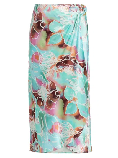 Rails Women's Sampha Floral Wrap Midi-skirt In Kauai Floral