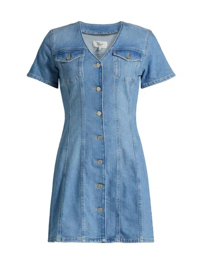 Rails Women's Saratoga Denim Trucker Minidress In Blue