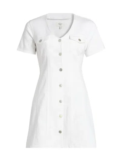 Rails Women's Saratoga Stretch-denim Minidress In White