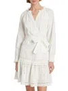 Rails Women's Saylor Cotton Eyelet Tie-waist Minidress In White