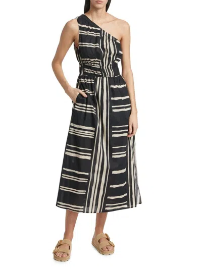 Rails Women's Selani Stripe Cotton Maxi Dress In Black