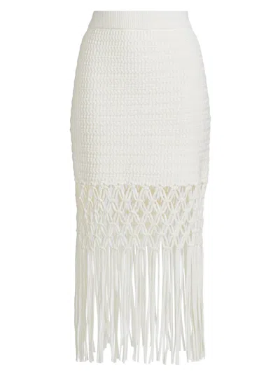 Rails Women's Sevilla Cotton-blend Knit Midi-skirt In White