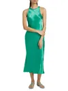 Rails Solene Bias Cut Satin Dress In Jade In Jade