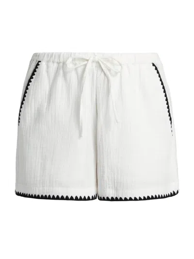 Rails Women's Sunny Contrast-piped Cotton Shorts