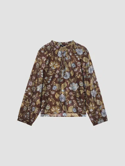 Rails Women's Tali Floral Print Blouse In Brown