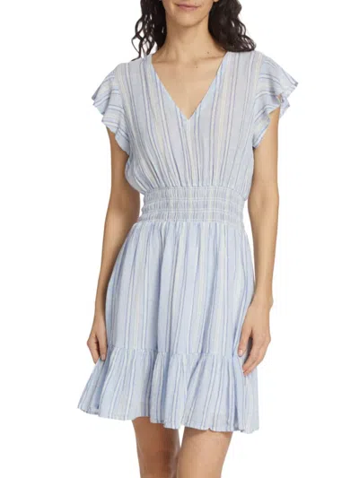 Rails Women's Tara Striped Linen Blend Mini Dress In Napoli Stripe