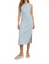 Rails Stripe Rib Midi Tank Dress In Blue