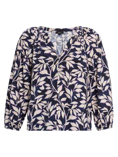 Rails Women's Vasia Printed Button-front Blouse In Blue