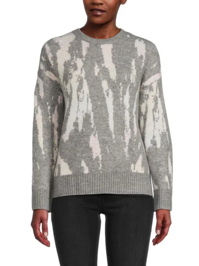 Rails Women's Virgo Abstract Wool Blend Sweater In Grey