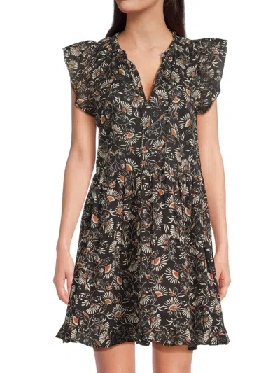 Rails Women's Zinnia Ruffled Floral Cotton Minidress In Multi