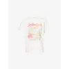 Rails Womens Bamba Bar Boyfriend Printed Cotton-jersey T-shirt Xs In White